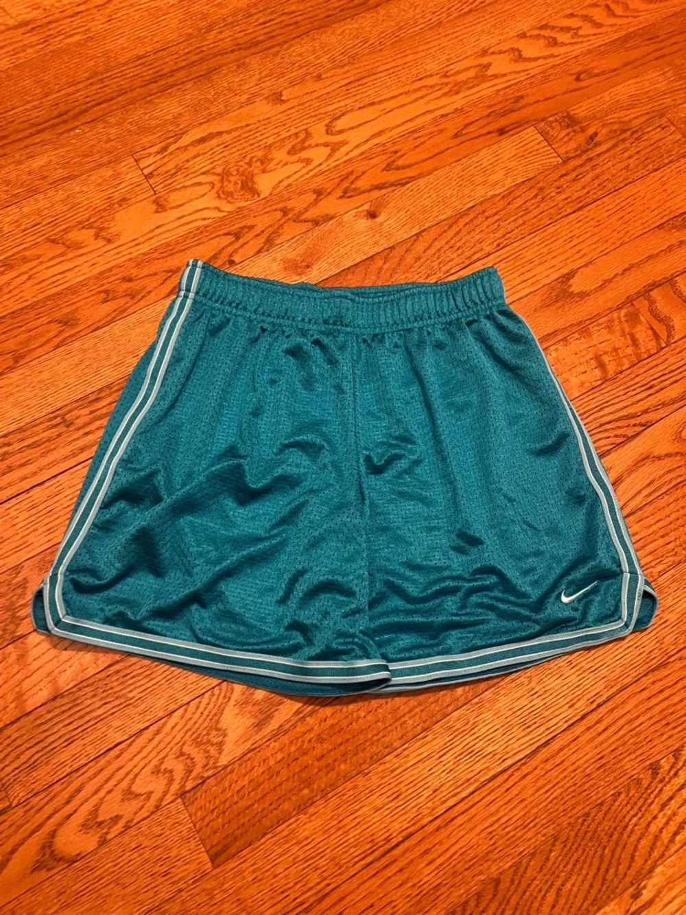 Nike Dri-FIT Mesh Basketball Shorts Size L Teal - Picture 2 of 7